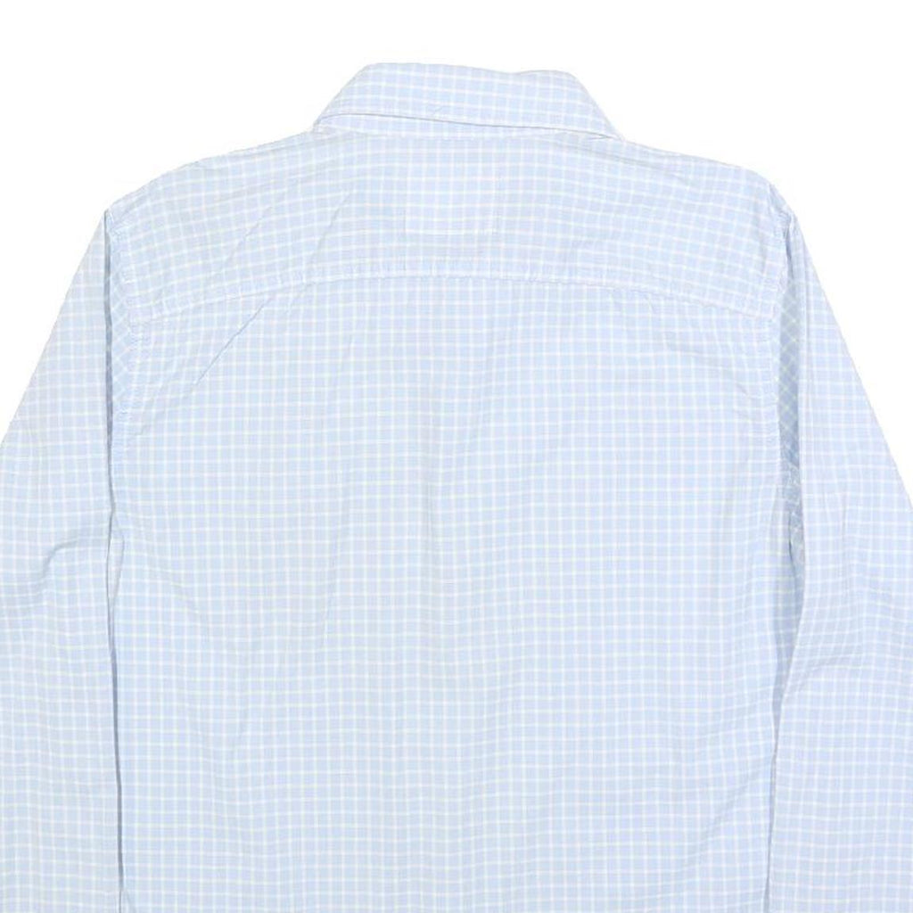 HOLLISTER Mens Blue Check Shirt S Cotton Blend Long Sleeve Button-Down Casual