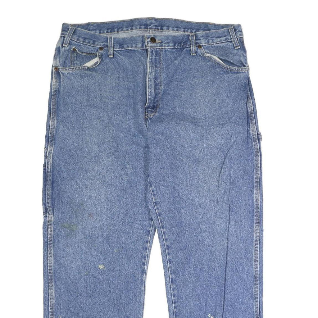 DICKIES Mens Jeans Blue Relaxed Straight Denim Medium W38 L30 Workwear Utility