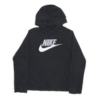 NIKE Womens Black Hoodie XL Cotton Blend Comfort Casual Sweatshirt