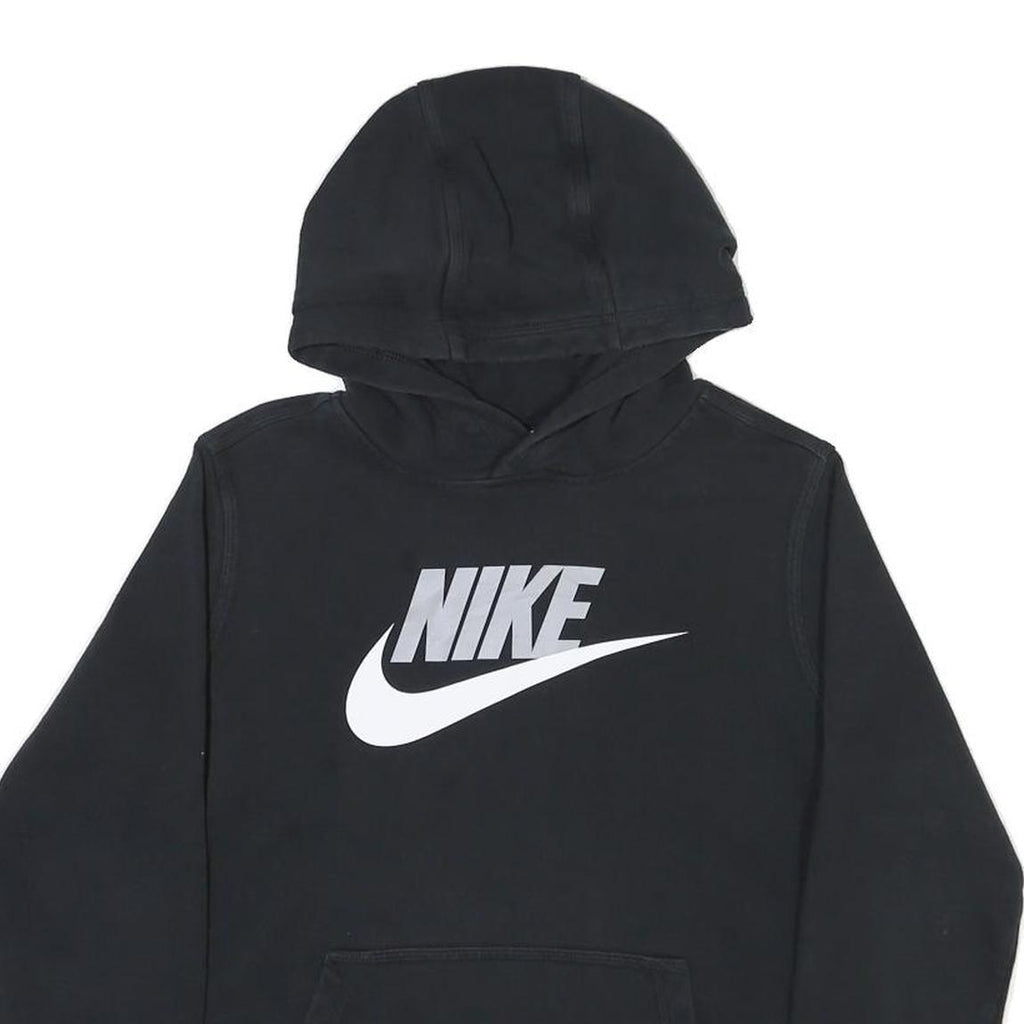 NIKE Womens Black Hoodie XL Cotton Blend Comfort Casual Sweatshirt