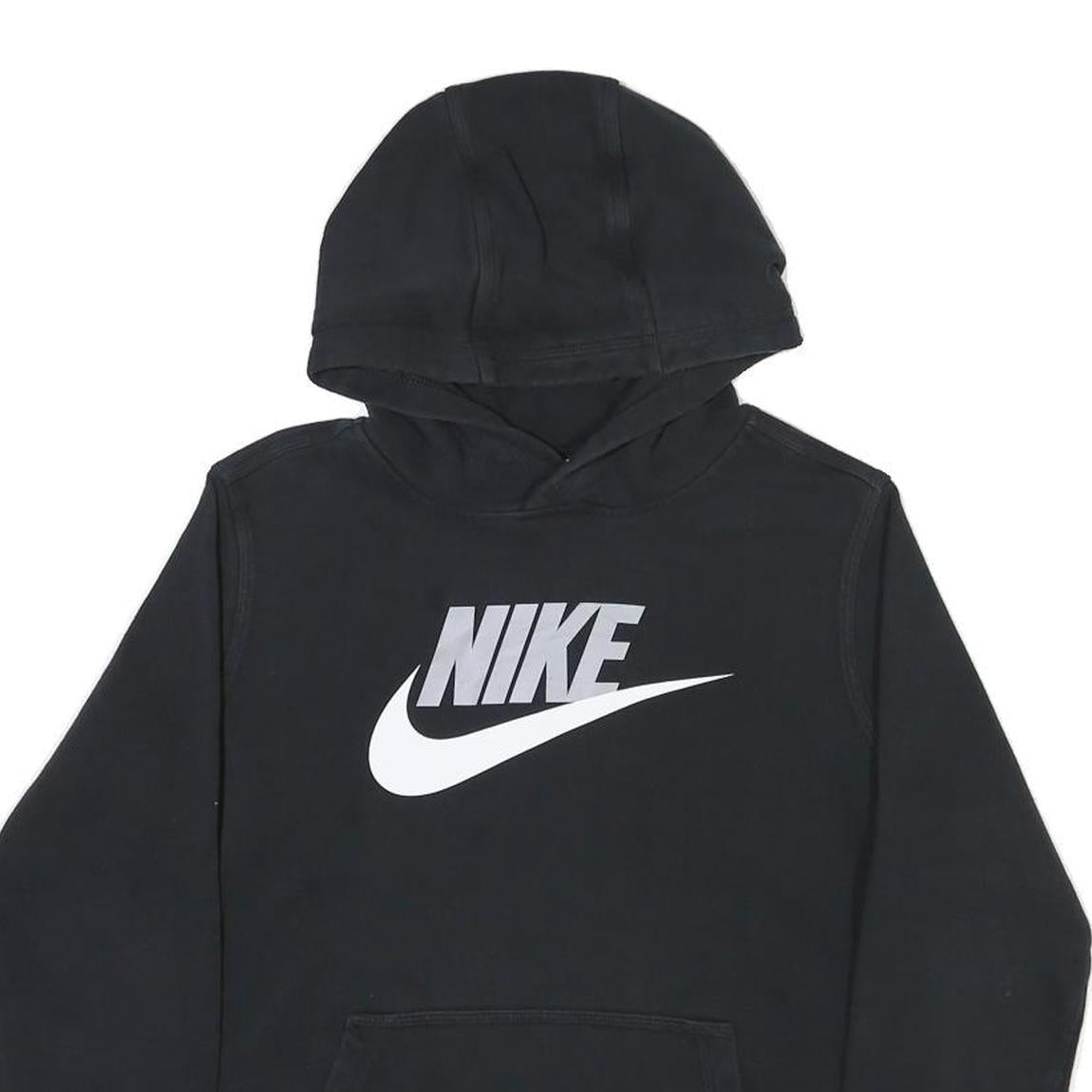 NIKE Womens Black Hoodie XL Cotton Blend Comfort Casual Sweatshirt