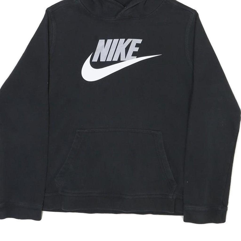 NIKE Womens Black Hoodie XL Cotton Blend Comfort Casual Sweatshirt