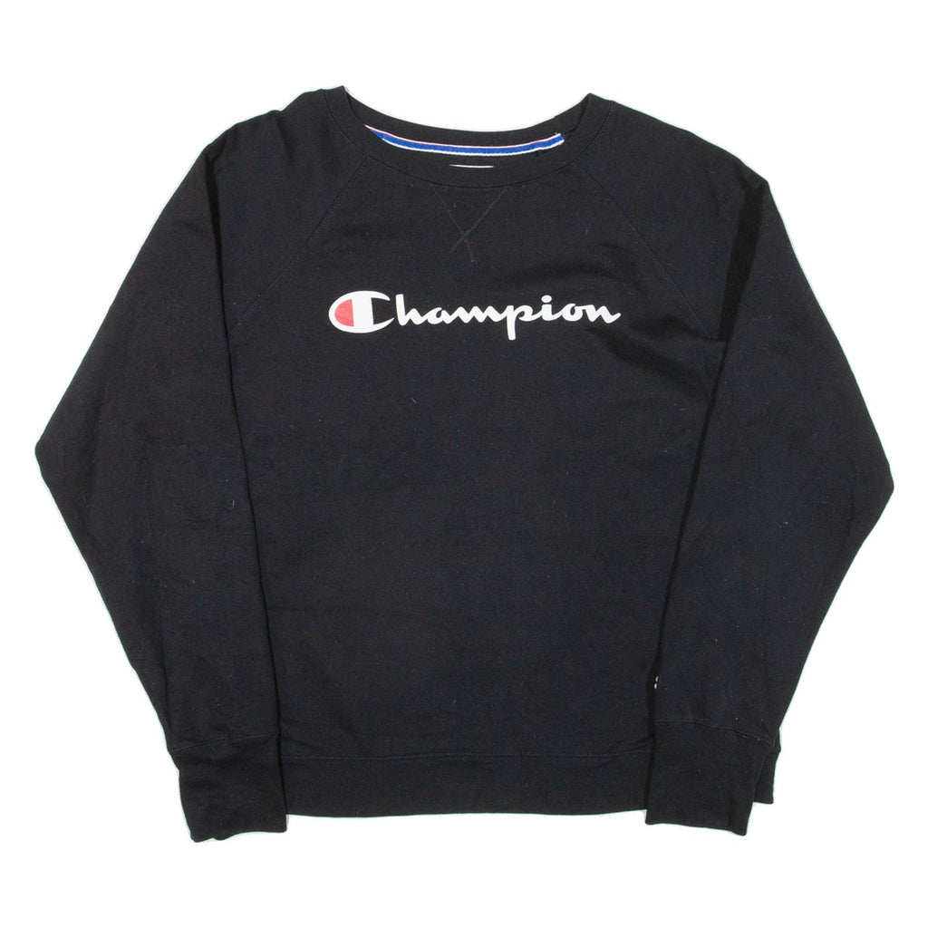 CHAMPION Womens Sweatshirt Black XL
