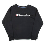 CHAMPION Womens Sweatshirt Black XL