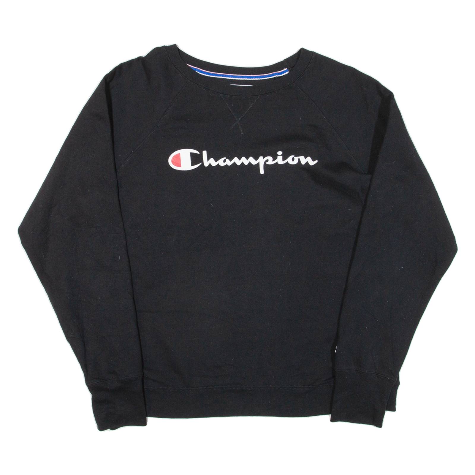 CHAMPION Womens Sweatshirt Black XL
