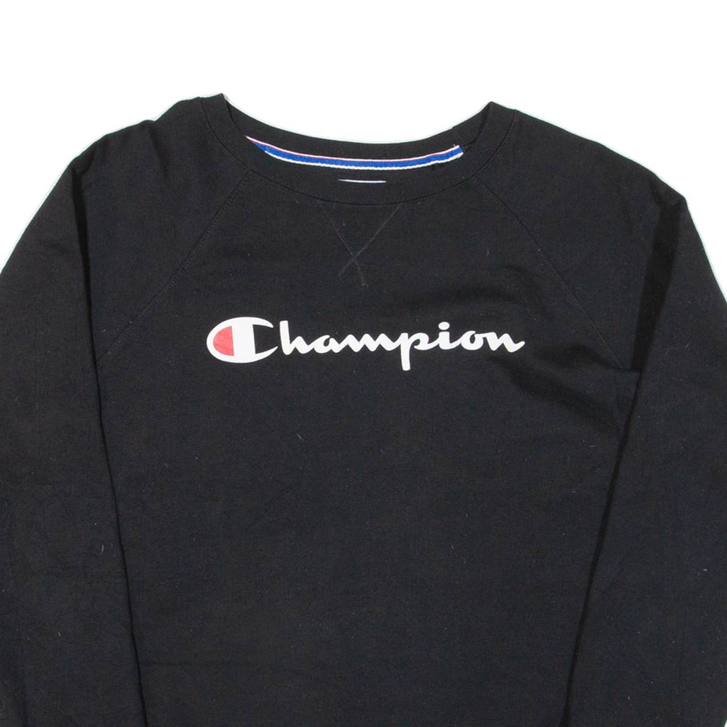 CHAMPION Womens Sweatshirt Black XL