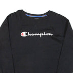 CHAMPION Womens Sweatshirt Black XL