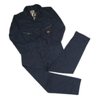 DICKIES Mens Navy Blue Dungarees Loose Polyester Blend Size L W44 L30 Workwear