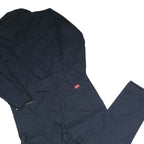 DICKIES Mens Navy Blue Dungarees Loose Polyester Blend Size L W44 L30 Workwear