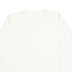 COTTON DELUXE Mens White Henley Long Sleeve T-Shirt XL Monterey Print Casual