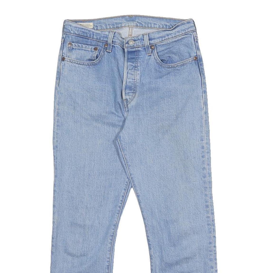 LEVI'S 501 BIG E Womens Jeans Blue Regular Straight Denim Medium W28 L28 Button