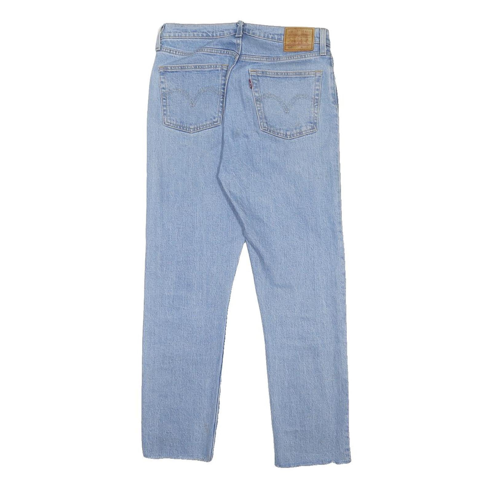 LEVI'S 501 BIG E Womens Jeans Blue Regular Straight Denim Medium W28 L28 Button