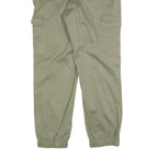 BPC SELECTION Mens Cotton Blend Khaki Regular Cargo Trousers W34 L30 Casual Zip