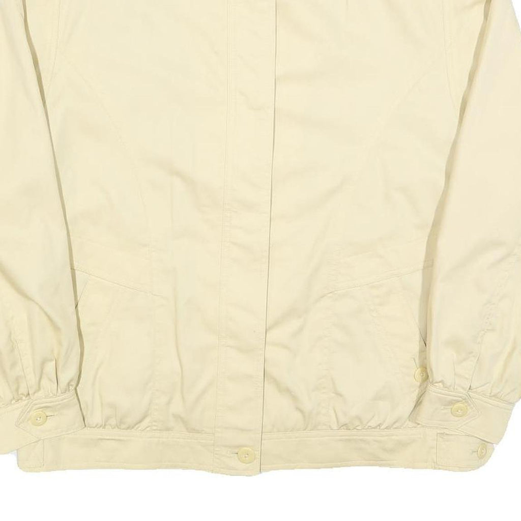PETER HAHN Womens Cream Cotton Button Jacket UK 14 Casual Lightweight Classic