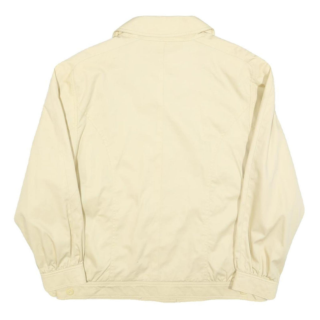 PETER HAHN Womens Cream Cotton Button Jacket UK 14 Casual Lightweight Classic