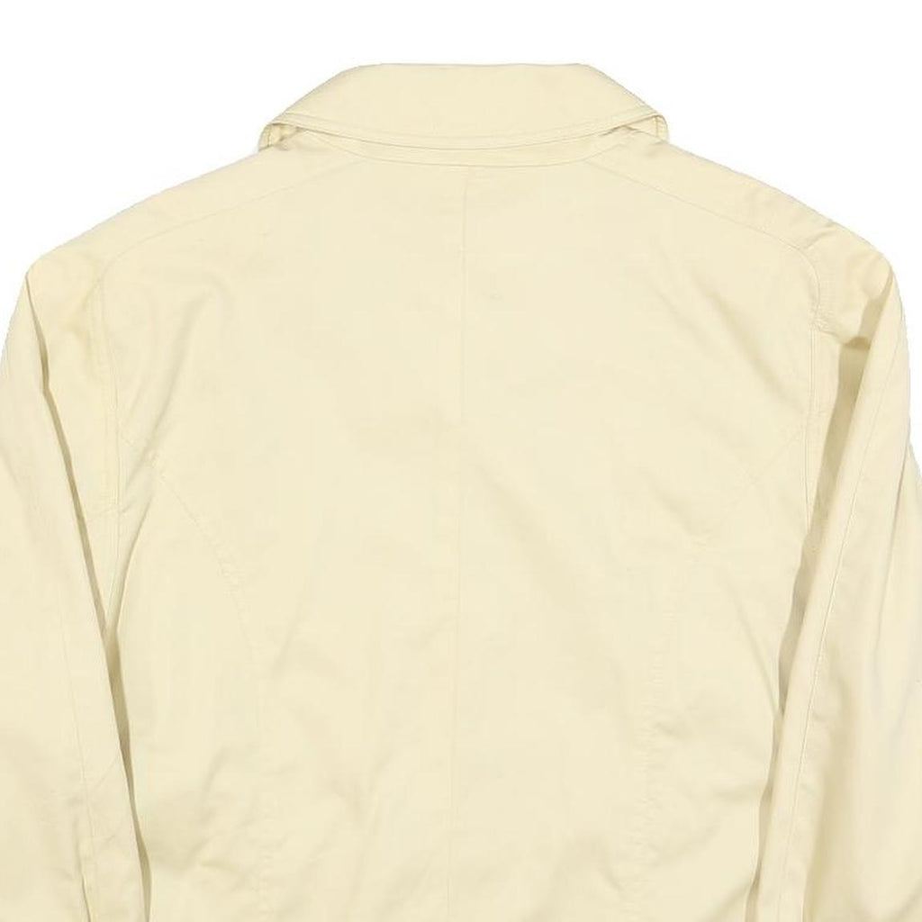 PETER HAHN Womens Cream Cotton Button Jacket UK 14 Casual Lightweight Classic
