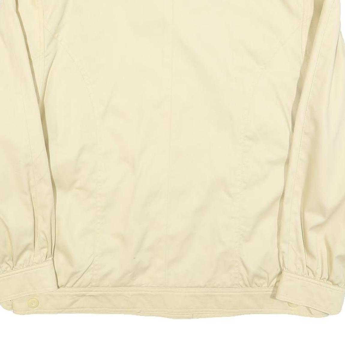 PETER HAHN Womens Cream Cotton Button Jacket UK 14 Casual Lightweight Classic