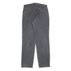 ATLAS FOR MEN Mens Regular Blue Denim Jeans W32 L34 Classic Cotton Blend Zip