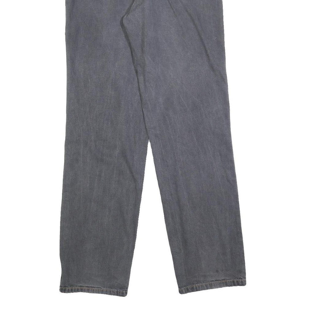 ATLAS FOR MEN Mens Regular Blue Denim Jeans W32 L34 Classic Cotton Blend Zip