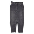RIFLE Womens Corduroy Trousers Black Regular Tapered W27 L26
