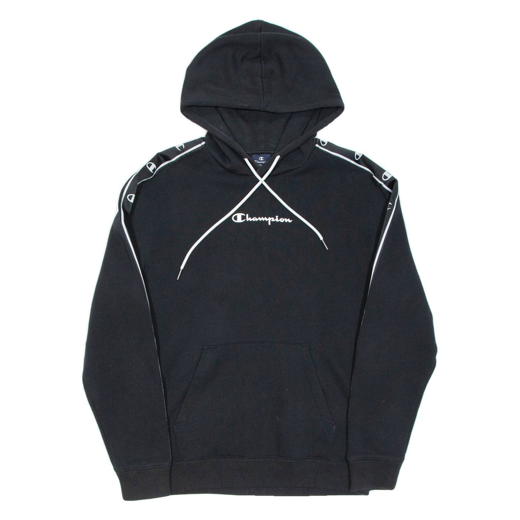 CHAMPION Mens Black Hoodie M