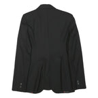 ZARA WOMAN Womens Black Tailored Jacket S Polyester Blend Button Plain Classic