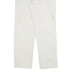 RALPH LAUREN Womens Cotton Blend White Regular Straight Trousers W32 L30 Classic