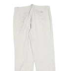 RALPH LAUREN Womens Cotton Blend White Regular Straight Trousers W32 L30 Classic