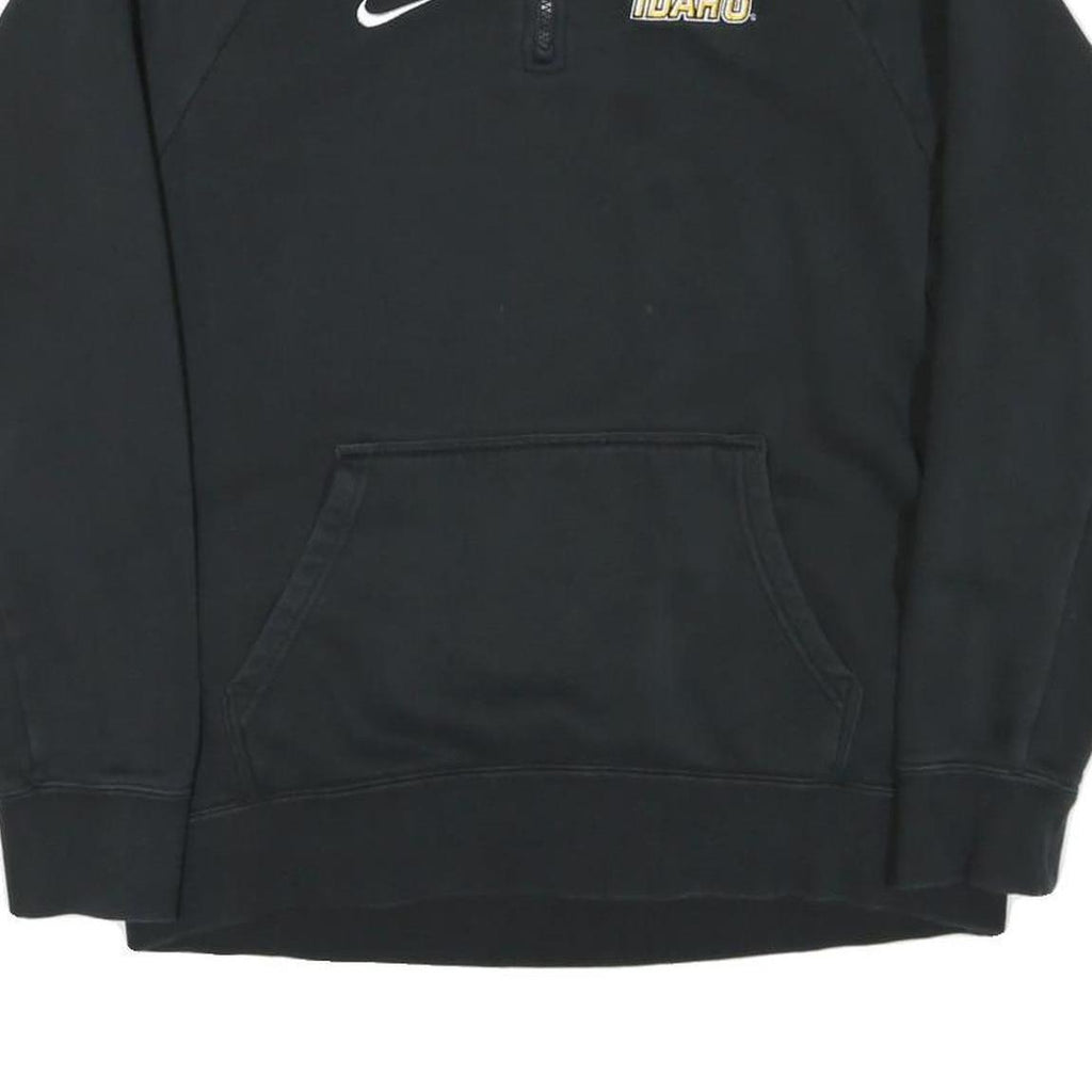 NIKE Mens Black Idaho 1/4 Zip M Sweatshirt Polyester Blend Casual Pullover