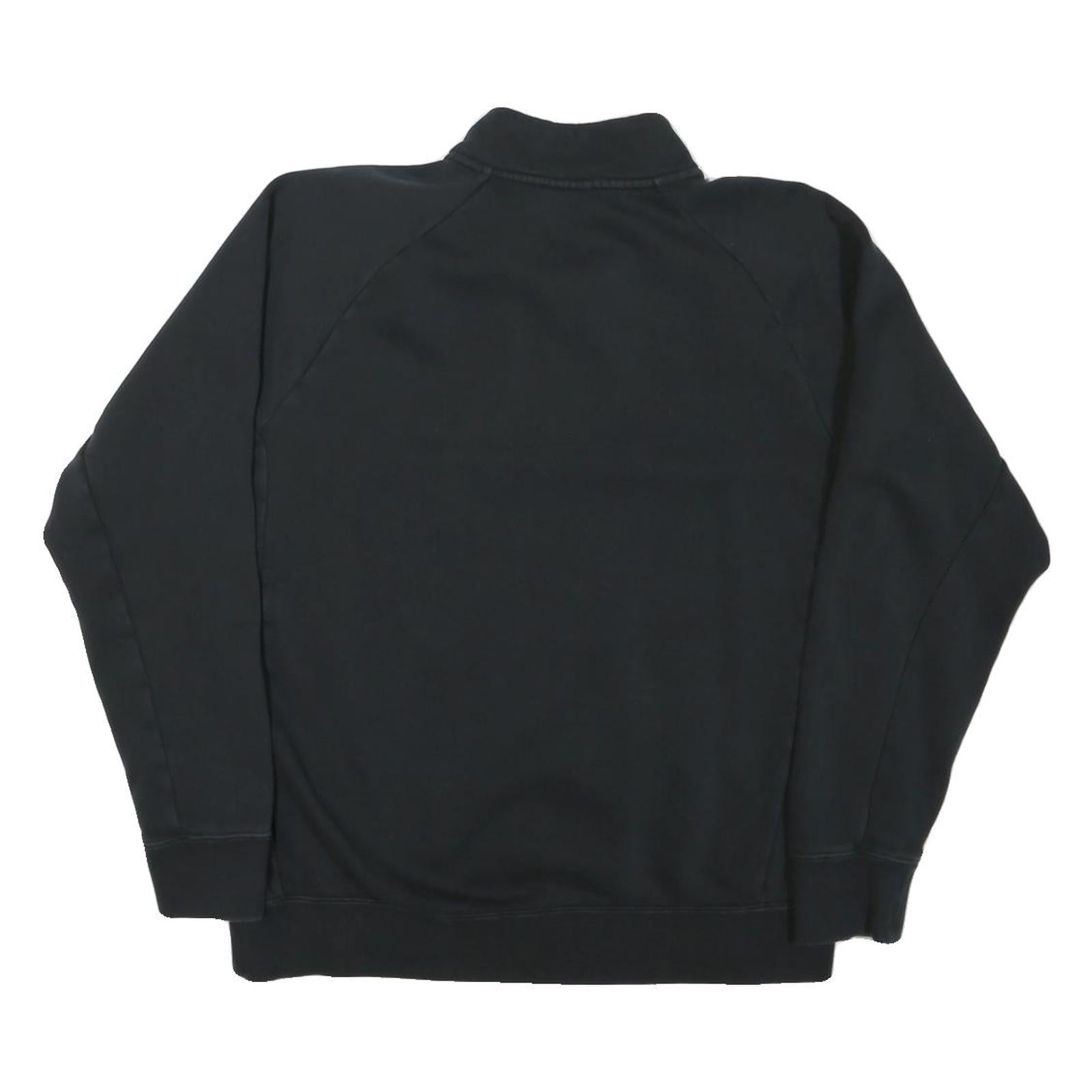 NIKE Mens Black Idaho 1/4 Zip M Sweatshirt Polyester Blend Casual Pullover