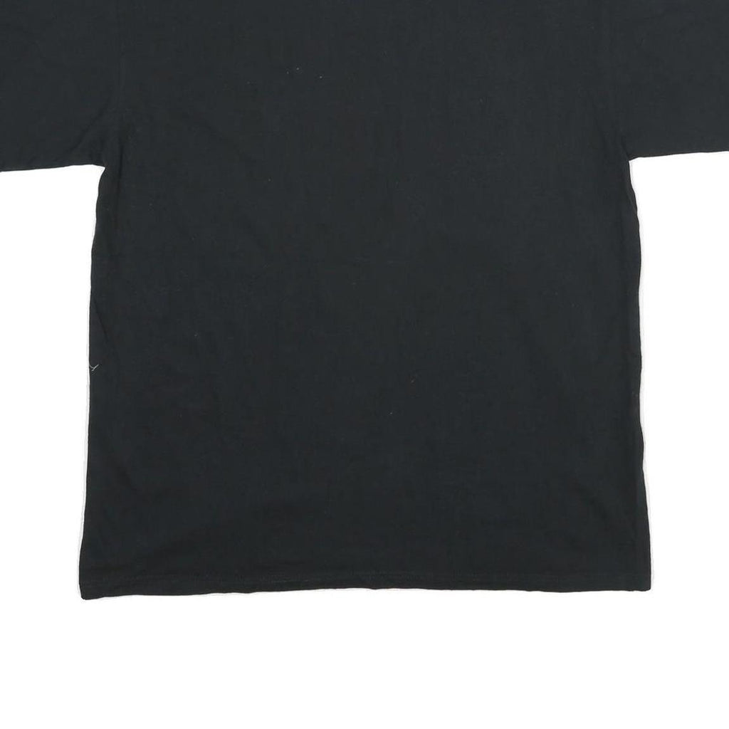 NIKE Mens Black & Yellow Graphic T-Shirt L Short Sleeve Crew Neck Mac2 Matt