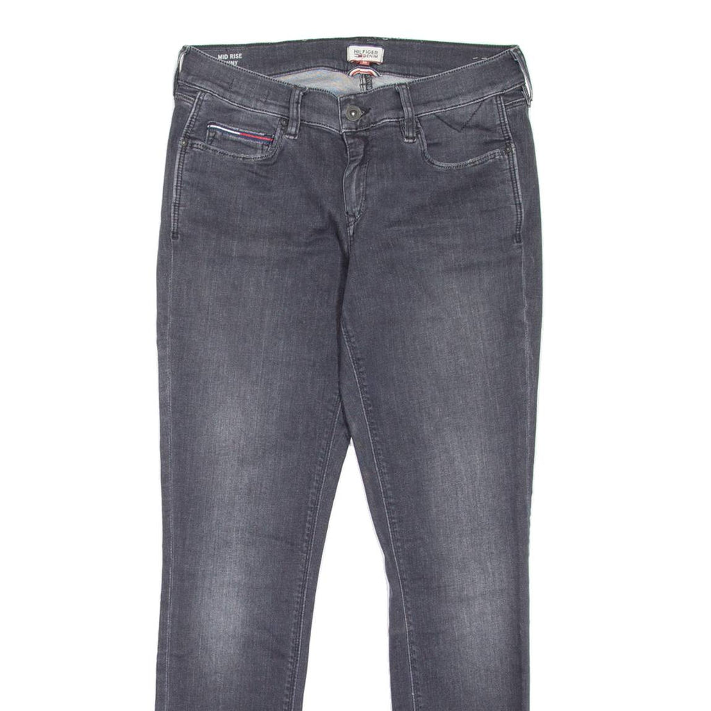 HILFIGER DENIM Nora Womens Jeans Grey Slim Skinny Stone Wash W30 L30