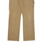 DICKIES Mens Regular Beige Cotton Blend Zip Trousers W32 L30 Workwear Utility