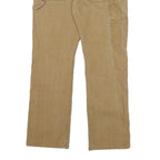 DICKIES Mens Regular Beige Cotton Blend Zip Trousers W32 L30 Workwear Utility