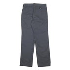 DICKIES Boys Slim Fit Navy Blue Cotton Blend Trousers W26 L27 Zip Closure