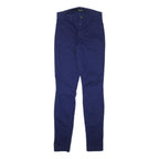 J BRAND Womens Cotton Blend Blue Slim Skinny Trousers W25 L29 Stylish Zip