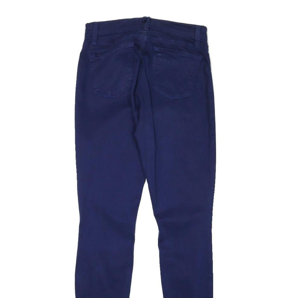 J BRAND Womens Cotton Blend Blue Slim Skinny Trousers W25 L29 Stylish Zip