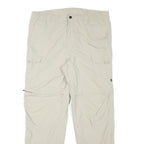 K-TEC Mens Polyester Blend Beige Regular Zip Cargo Trousers W37 L30 Casual