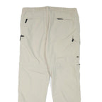 K-TEC Mens Polyester Blend Beige Regular Zip Cargo Trousers W37 L30 Casual