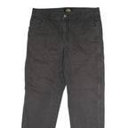 DICKIES Mens Jeans Black Regular Straight Denim W35 L30 Workwear Casual