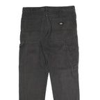 DICKIES Mens Jeans Black Regular Straight Denim W35 L30 Workwear Casual