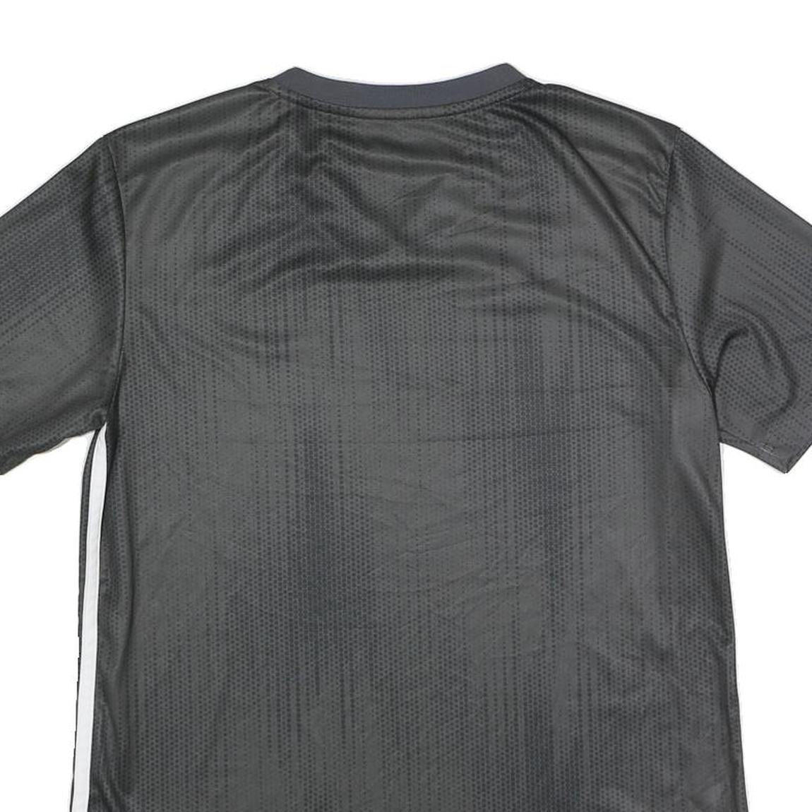 ADIDAS Womens Black & White Modern T-Shirt M Short Sleeve V-Neck Sportswear