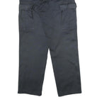 U.S.N. INTERNATIONAL Mens Black Regular Fit Straight Leg Trousers W29 L30 Cargo