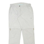 Womens Regular Beige Polyester Blend Zip Trousers W29 L30 Lightweight Casual