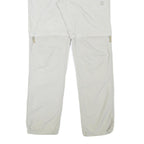 Womens Regular Beige Polyester Blend Zip Trousers W29 L30 Lightweight Casual