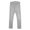 LEVI'S Mens Slim Grey Denim Jeans W33 L34 Cotton Blend Zip Fastening Casual Wear