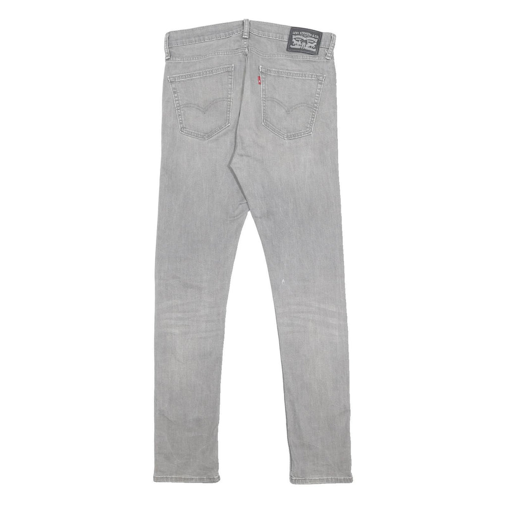 LEVI'S Mens Slim Grey Denim Jeans W33 L34 Cotton Blend Zip Fastening Casual Wear