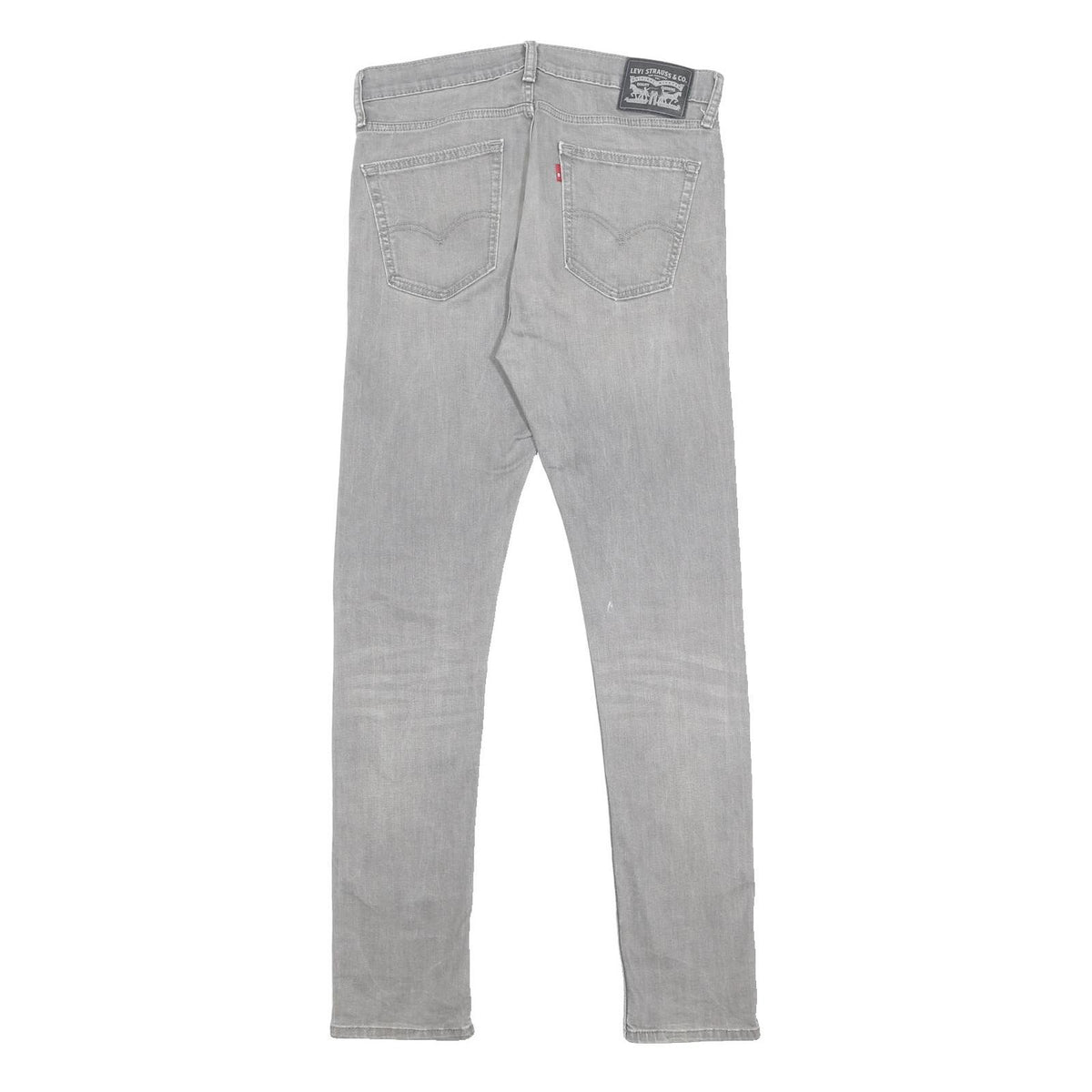 LEVI'S Mens Slim Grey Denim Jeans W33 L34 Cotton Blend Zip Fastening Casual Wear