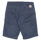 CARHARTT Mens Jorts Shorts Blue XS W26
