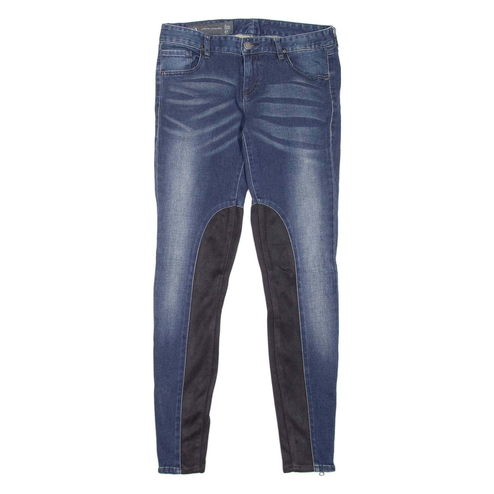 ARMANI EXCHANGE Legging Womens Jeans Blue Slim Skinny Stone Wash W27 L29